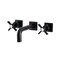 Kingston Brass KS6120ZX Two-Handle Wall Mount Bathroom Faucet, Matte Black KS6120ZX - alternate 1